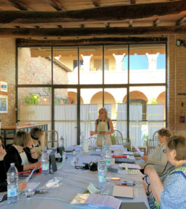 Teaching Art with tuscan arches