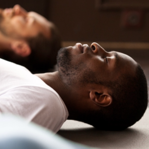 Restorative yoga asana class