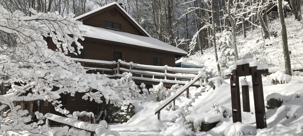 Main Lodge in the snow