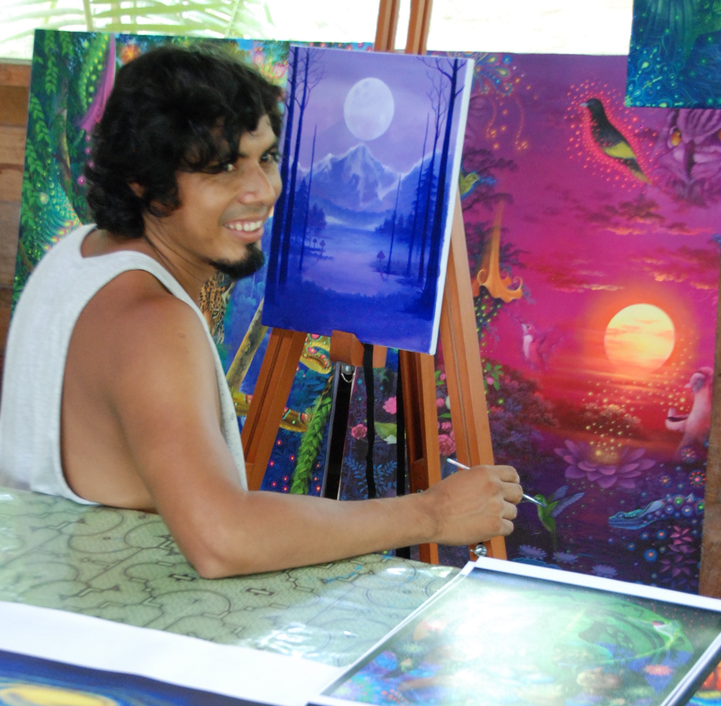 Ruysen Flores Venancino, Visionary Artist, Caya Shobo Ayahuasca Healing Retreat Centre