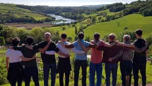 retreat for men at The Barn at The Sharpham Trust