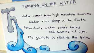 A meditation for turning on the tap