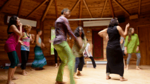 People dancing in Raven or Kiakum