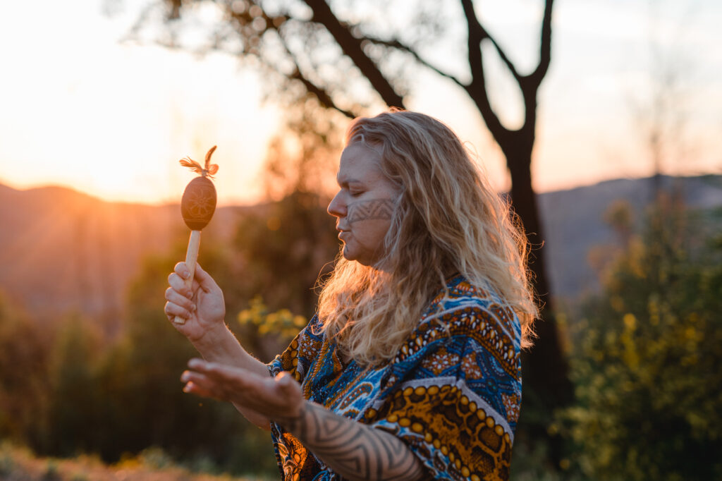 sunset of a shamanic practitioner intuitive kasham