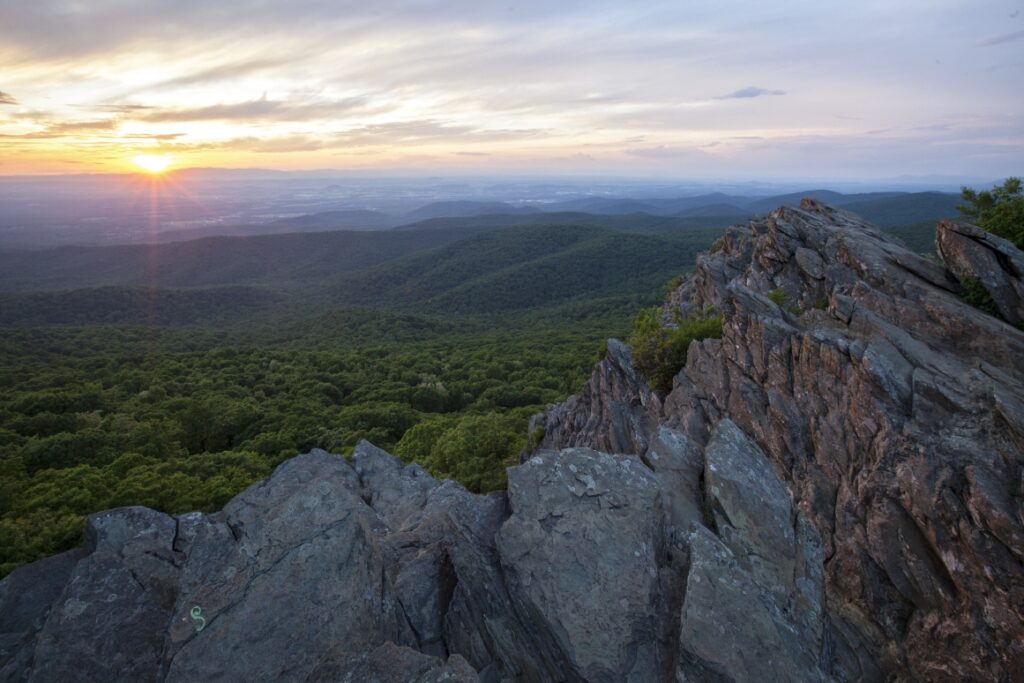 Humpback Rocks in the Blue Ridge Mountains