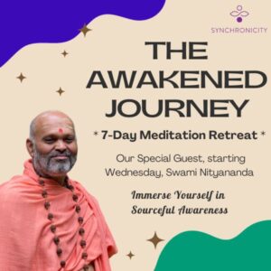 Awakened Journey Retreat image with a photo of Swami Nityananda